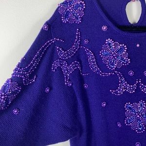 Belldini Vintage Beaded Sweater dress